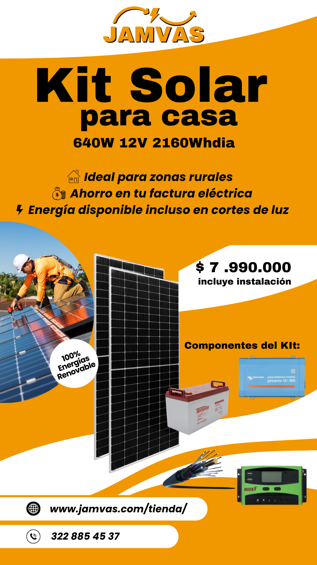 Kit Solar Para Casa 640W